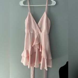 HELLO MOLLY SCARS TO YOUR BEAUTY PINK BABYDOLL DRESS S